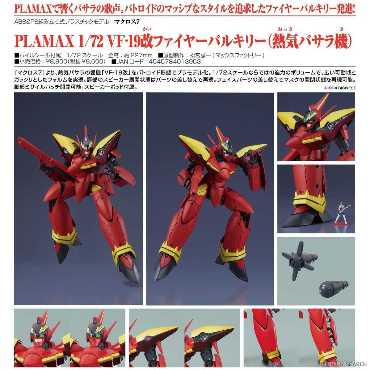 《豬帽子✬免訂金》預購1月 MF 組裝模型 超時空要塞7 PLAMAX 1/72 VF-19改 熱氣巴薩拉機 0825