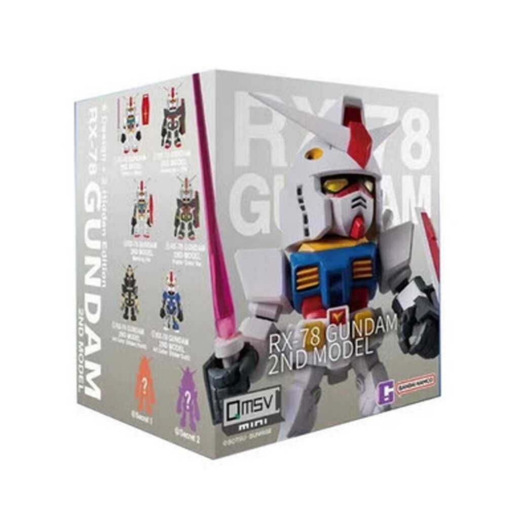 《豬帽子》現貨 盲盒 萬代 QMSV 迷你RX-78-2鋼彈系列盲盒 第二彈 全八款(6常規+2隱藏款) 中盒8入