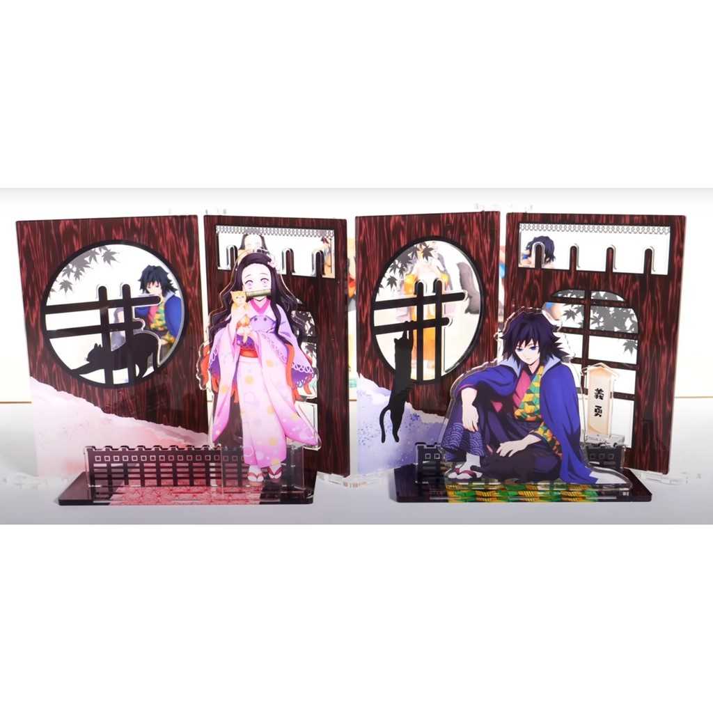 (贈公仔) BANDAI 鬼滅之刃 與貓的美好日子 立牌(大) Premium Bandai 限定