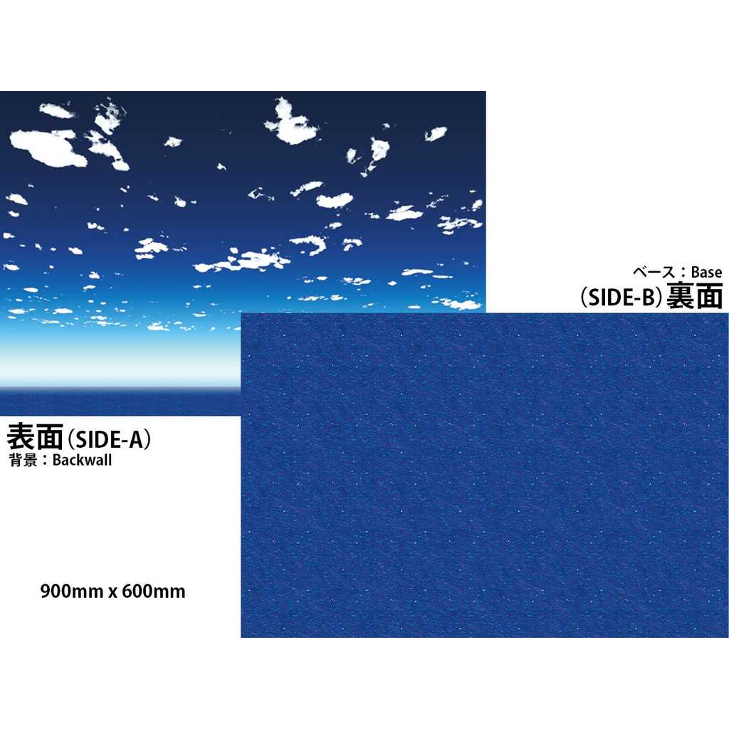 \u003cPJ-Store\u003e [箱庭技研] 海空模型背景 600mmX900mm 2張入 各2面背景