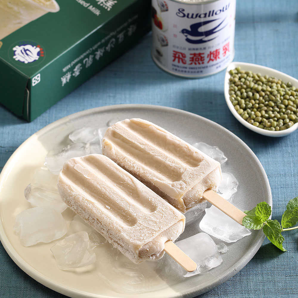 【草根豐味】綠豆沙煉乳雪糕6盒(80gx4pcs/盒〉