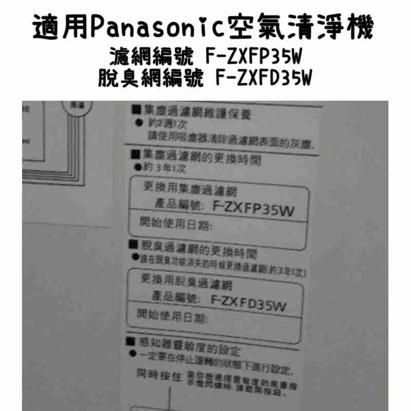 【艾思黛拉】台灣現貨 Panasonic 國際牌 空氣清淨機 HPEA 活性碳 濾網 F-PXM35W