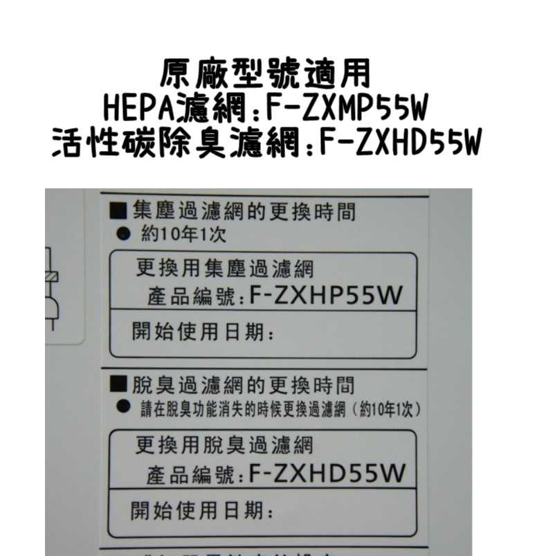 【艾思黛拉】台灣現貨 Panasonic 國際牌 空氣清淨機 HPEA 活性碳 濾網 F-PXM55W