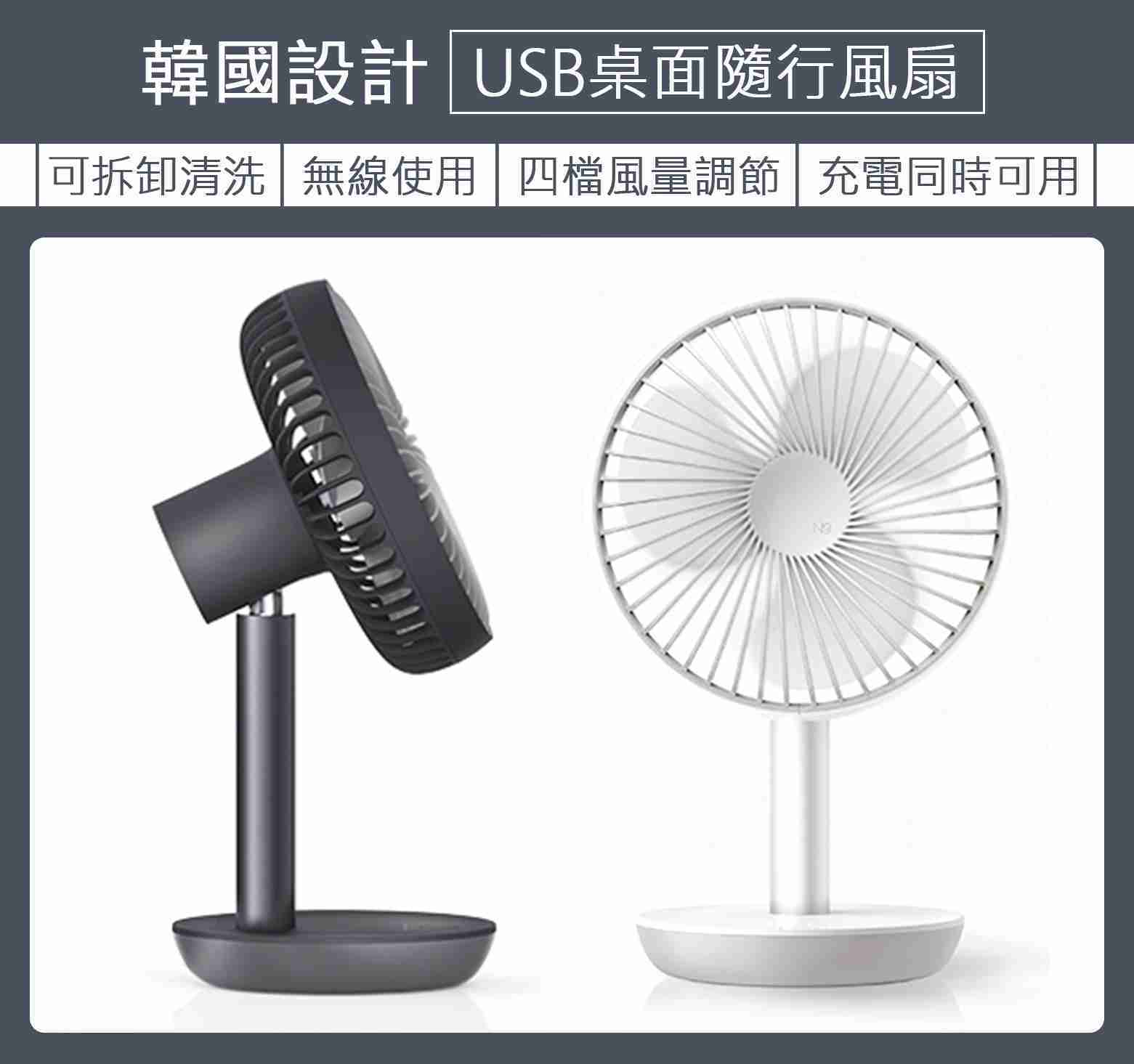 迷你無線電風扇 Usb充電 迷你便攜帶著走 靜音大風力 學生宿舍 辦公室桌面電扇 可車用 瑞斯 線上購物 有閑娛樂電商