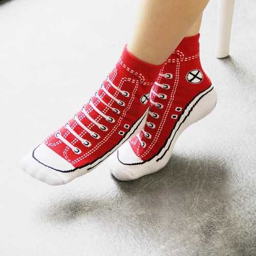 【單身狗玩物誌】B&EGG Red Wind紅色帆布鞋襪