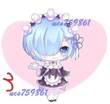 「Re:從零開始的異世界生活-Re0.雷姆Rem」同人二創掛件鑰匙扣\u0026角色Q雙面壓克力吊飾 / 秀秀(八百萬堂)