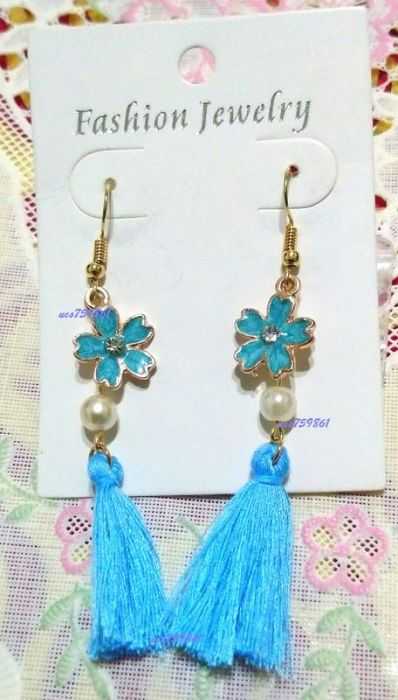 ☆漫畫交響曲☆「鬼滅之刃-花柱.蝴蝶香奈惠」DIY櫻花流蘇古典款耳勾\u0026同人二創氣質手作耳環\u0026衍生性印象飾品耳夾(壓死線的