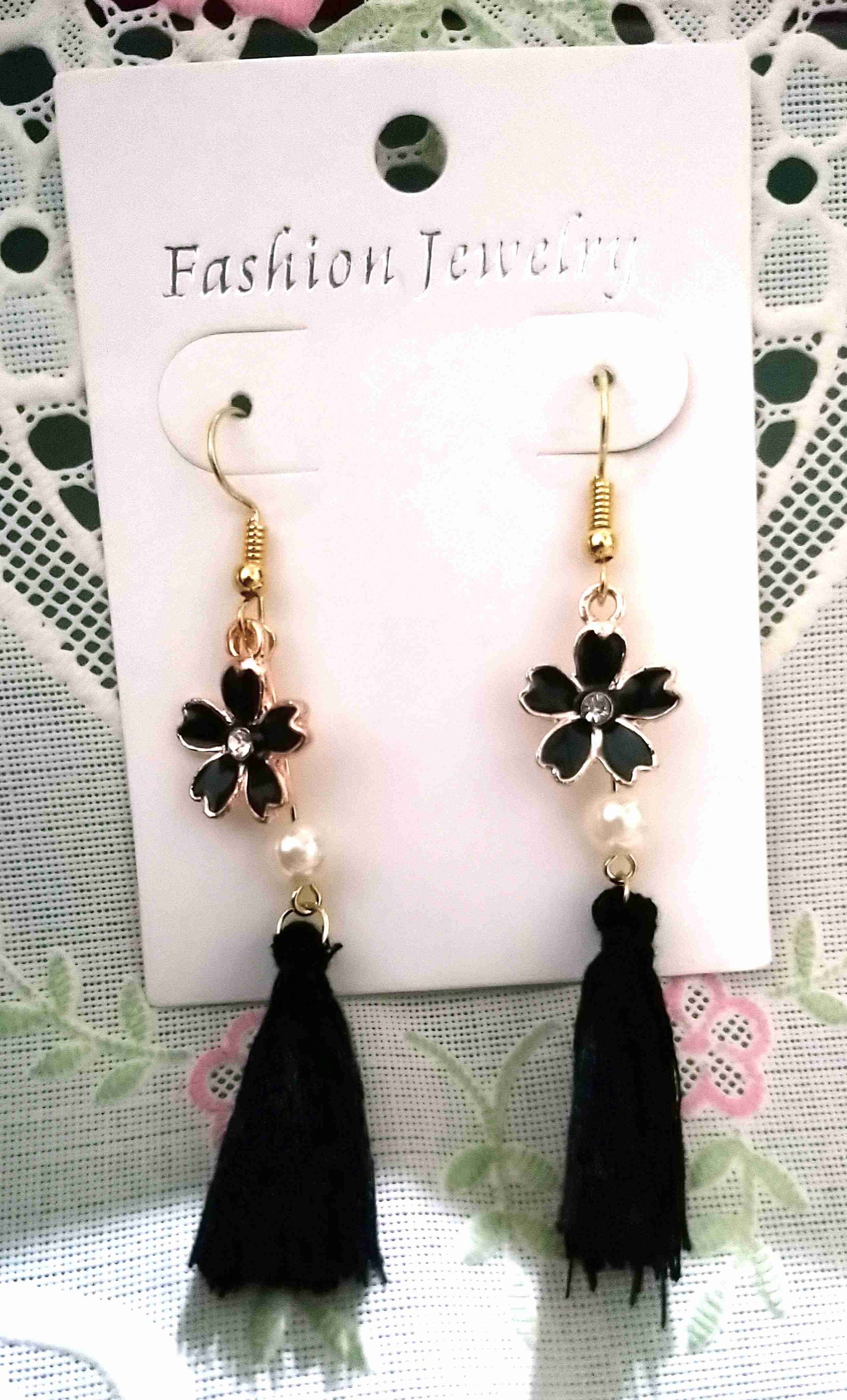 「鬼滅之刃-花柱.蝴蝶香奈惠」DIY櫻花流蘇款耳勾\u0026古典氣質手作耳環\u0026衍生印象飾品耳夾(壓死線的肉球)