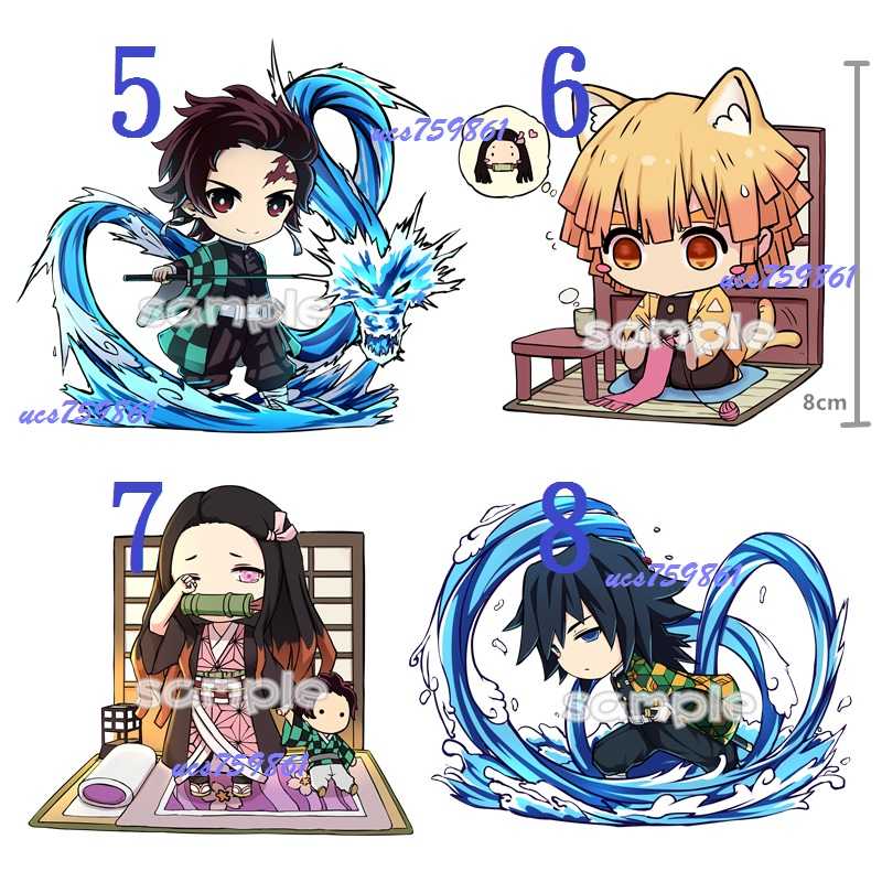 「鬼滅之刃」角色Q古裝版壓克力吊飾\u0026雙面同人二創掛件立牌 / Rs World(含醬小鋪)