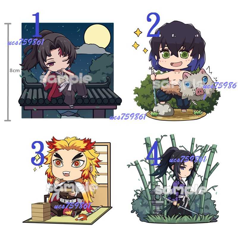 「鬼滅之刃」角色Q古裝版壓克力吊飾\u0026雙面同人二創掛件立牌 / Rs World(含醬小鋪)