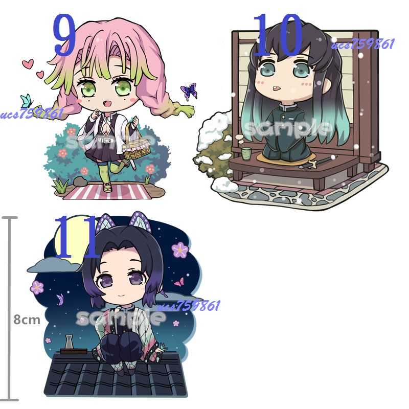 「鬼滅之刃」角色Q古裝版壓克力吊飾\u0026雙面同人二創掛件立牌 / Rs World(含醬小鋪)