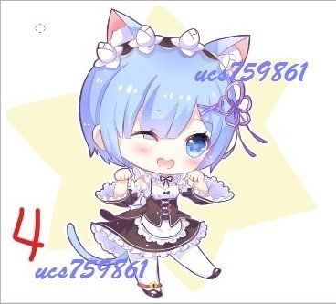 「Re:從零開始的異世界生活-Re0.雷姆Rem」同人二創掛件鑰匙扣\u0026角色Q雙面壓克力吊飾 / 秀秀(八百萬堂)