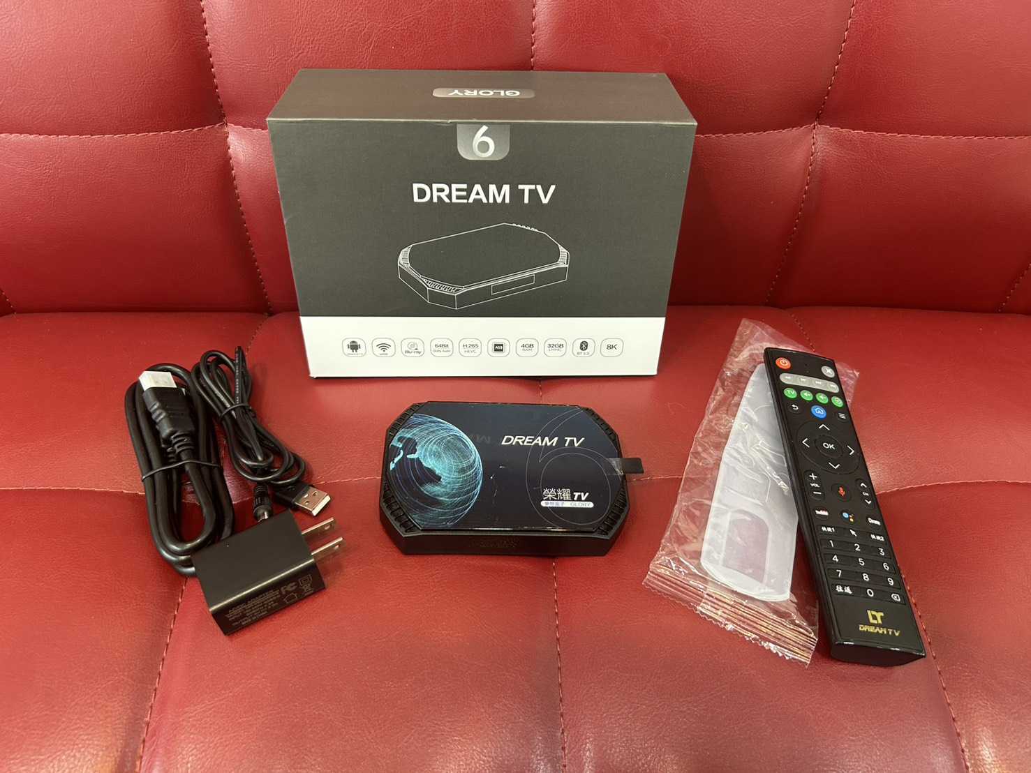 【艾爾巴二手】Dream TV 夢想盒子6代《榮耀》 4G+32G #二手電視盒 #中壢店32540