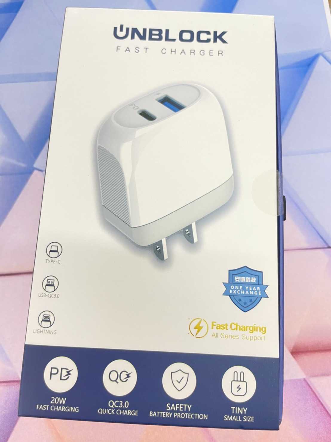 【艾爾巴數位】全新 安博UNBLOCK 非快不充系列 20W 快充雙插座 #現貨供應 #手機配件