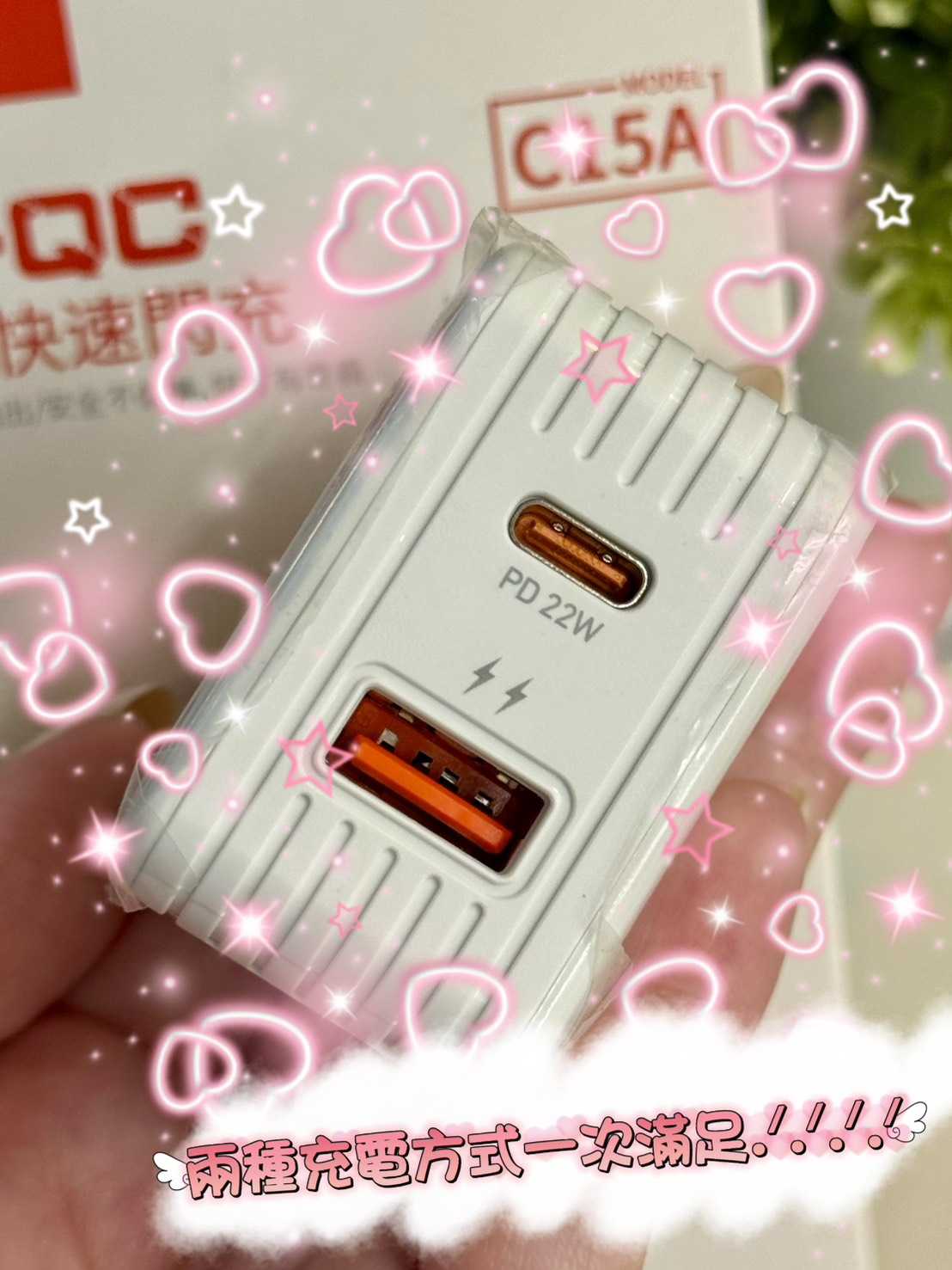 【艾爾巴數位】HANG C15A 快速閃充電器 22W(PD+QC)#手機配件