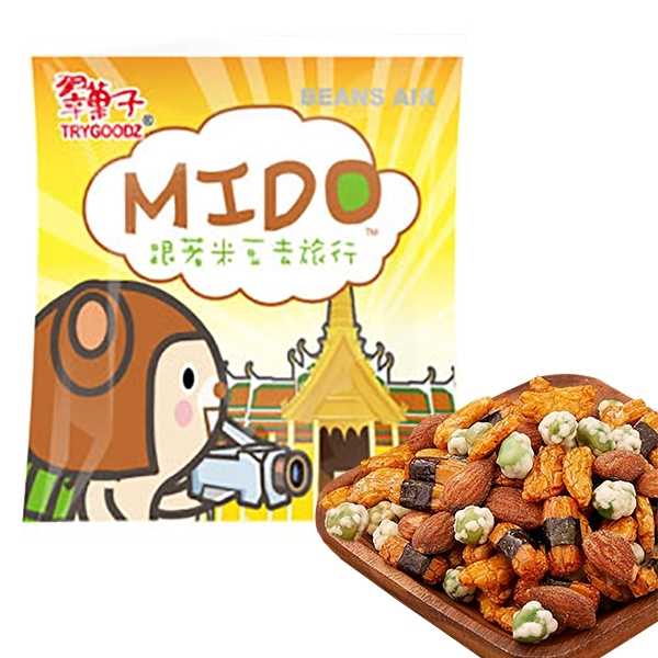 指定投放：精選好食!不踩雷_【MIDO】翠菓子 翠果子 航空綜合米果 /經濟艙/商務艙/頭等艙/日式綜合米果 豆之家 量販包 機上點心