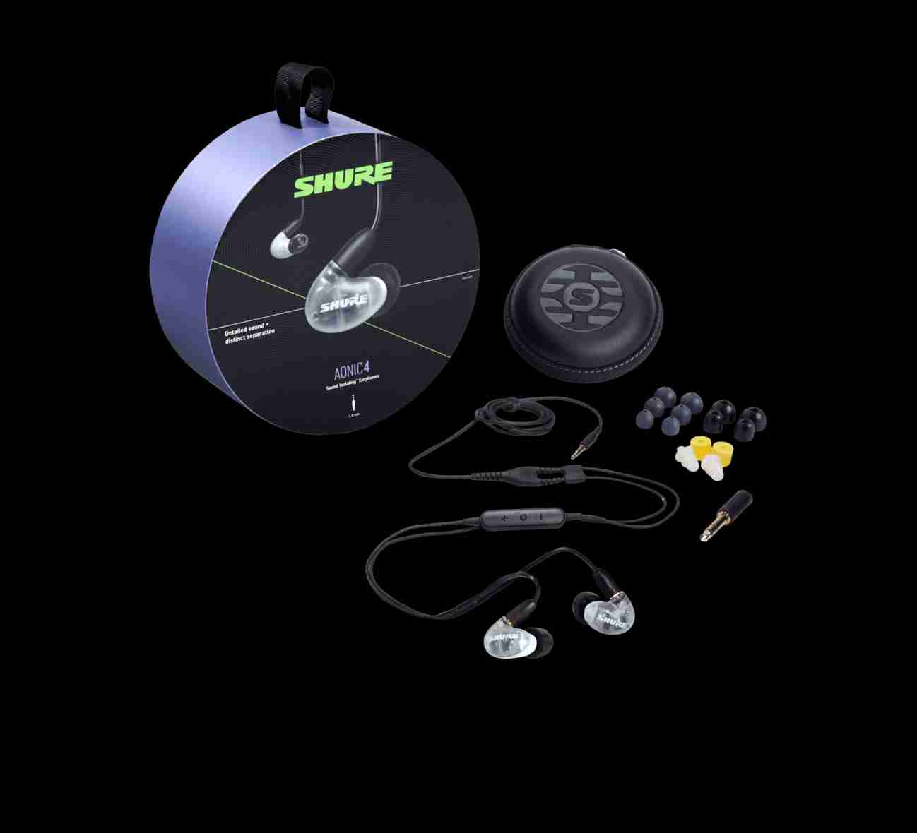 +首都音響+ 美國品牌 SHURE Aonic 4耳道式耳機 公司貨 來店可試聽