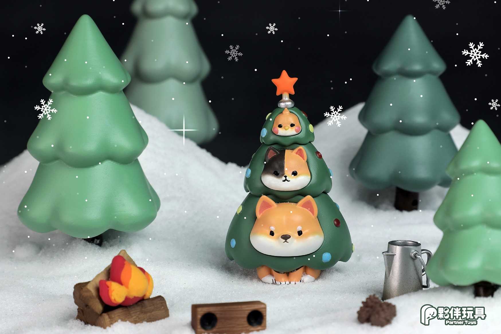 🌲玩具之森🌲《現貨》夥伴玩具✕聖誕樹夥伴 扭蛋 轉蛋 (一套6款)