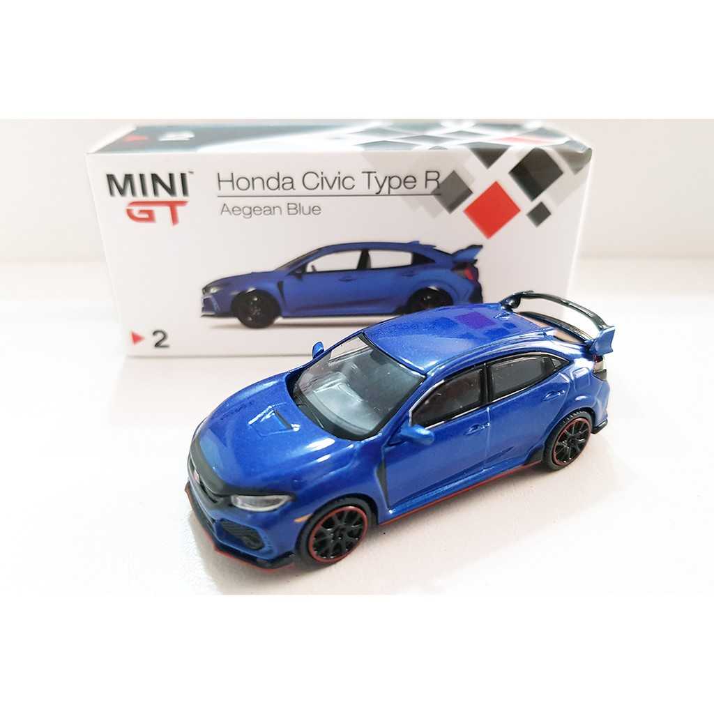 TSM 1:64 Mini GT 1/64 模型車 Honda Civic Type R FK8 藍色款 左駕