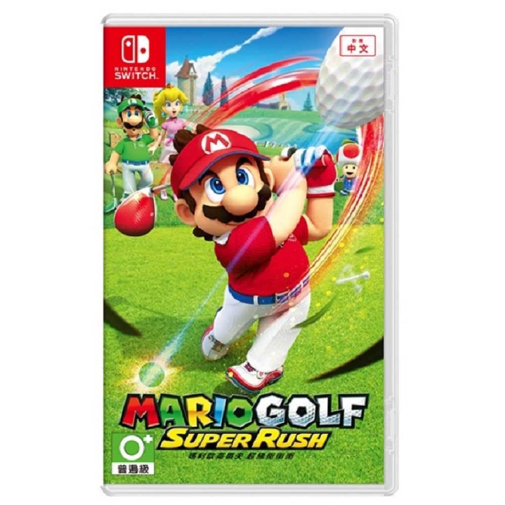 Nintendo Switch | 任天堂 新品 瑪利歐高爾夫 超級衝衝衝 中文版 + 任天堂球桿一對套組(不含NS手把