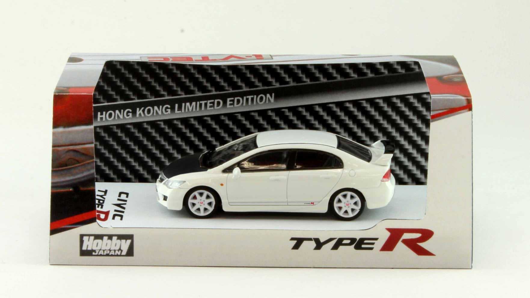 現貨 Hobby JAPAN 1:64本田CIVIC思域TYPE R FD2 合金汽車模型(白色/黑蓋) (香港限定版)
