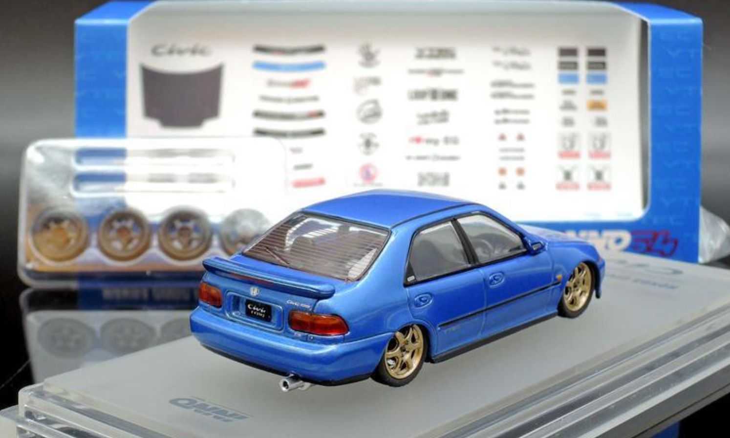 現貨 INNO64 1/64 喜美 Honda Civic Ferio SiR EG9 藍色