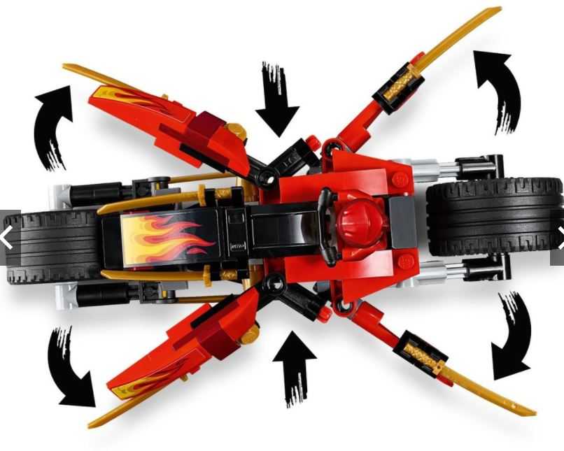 LEGO 樂高 NINJAGO 忍者系列 赤地的刀鋒轉輪車及冰忍的雪地摩托車 70667