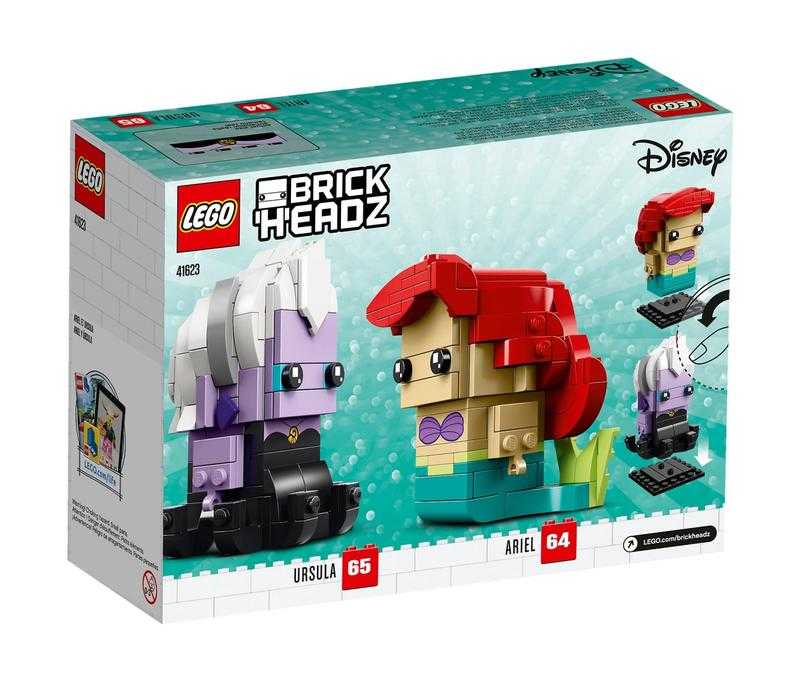 LEGO 樂高 Brickheadz 系列 小美人魚 Ariel & Ursula 愛麗兒＆烏蘇拉 41623