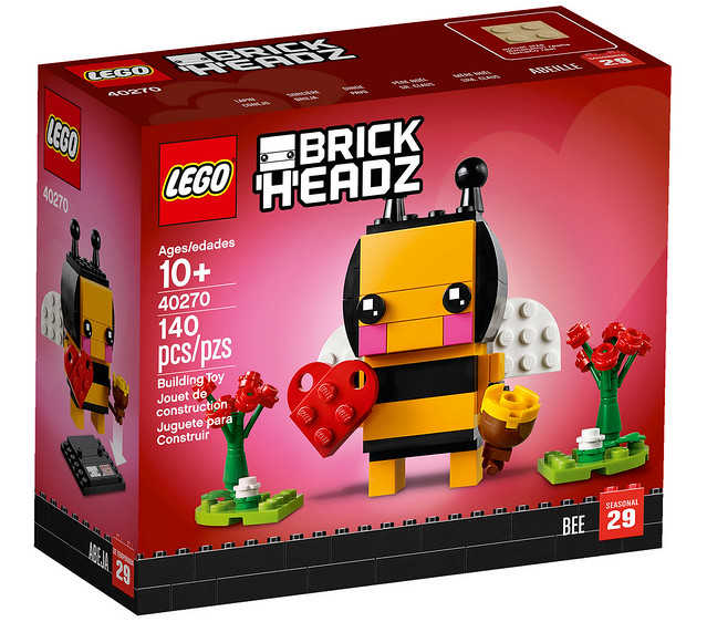 LEGO 樂高  Brick Headz Valentine's Bee 情人節 小蜜蜂 40270