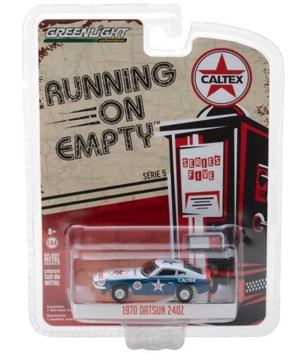 綠光 1:64 Diecast模型車 - Running on Empty S5 1970 Datsun 240Z Ca