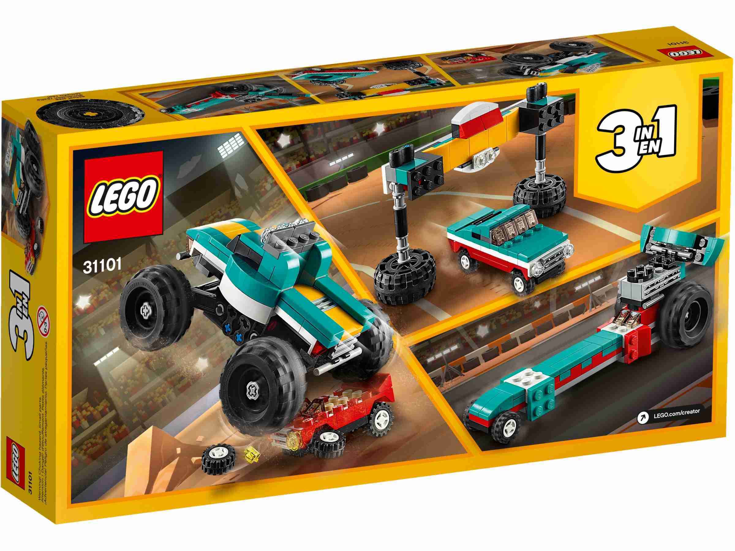 LEGO 樂高  creator 3in 1 創意系列  Monster Truck 怪獸卡車 31101