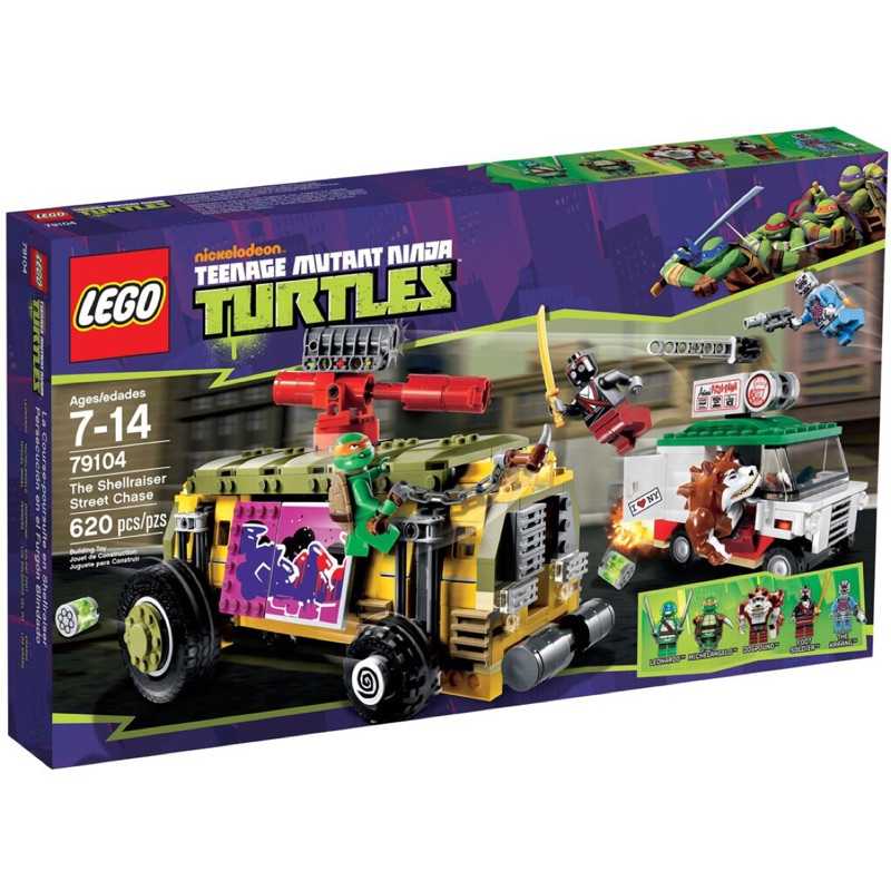 LEGO 樂高 忍者系列 The Shellraiser Street Chase 烏龜車街頭追逐 79104