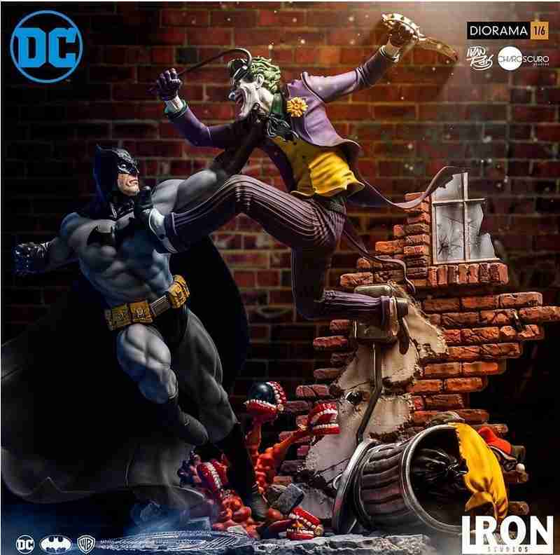 Iron Studio 1/6 DC Comics - 蝙蝠俠 VS 小丑  雕像 by Ivan Reis