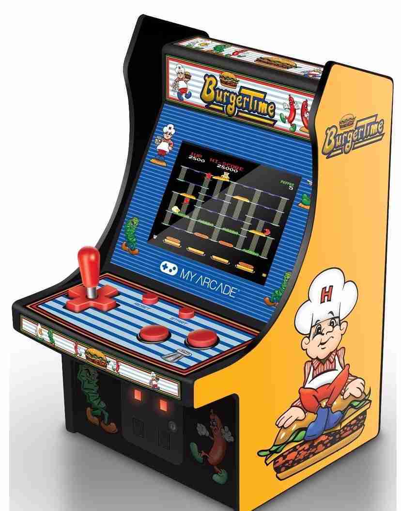 迷你復古街機: 漢堡世界 Data East Retro Micro Arcade Machine Game My Arcade Burger Time  MISC-0690