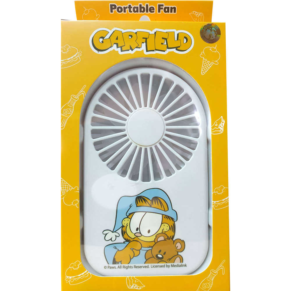 全新加菲貓 Garfield 手持小風扇 附吊繩 1入