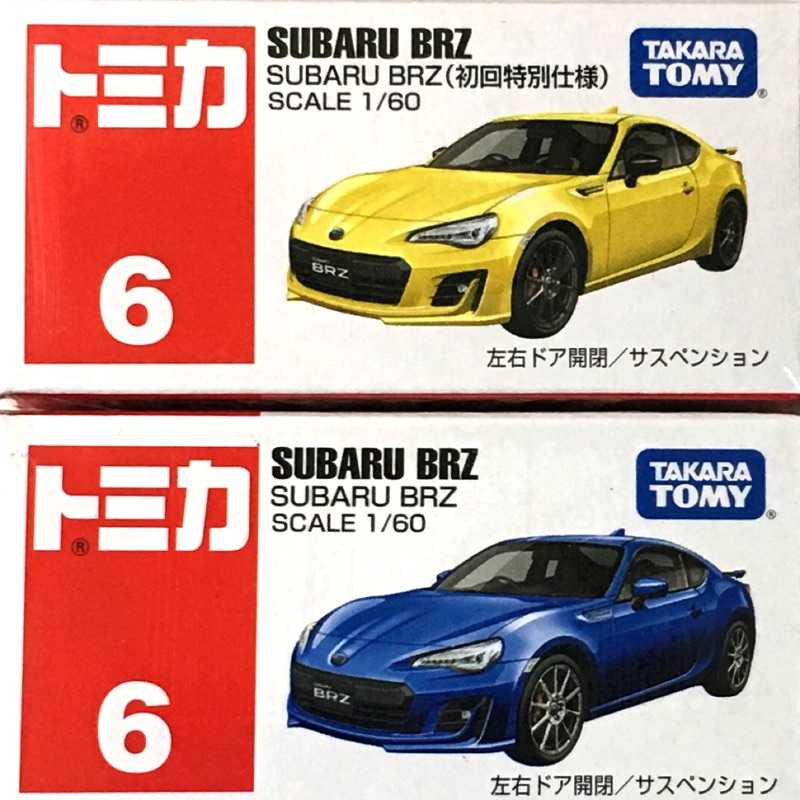 Tomica 多美小汽車no 6 Subaru Brz 速霸陸初回限定版黃色 天啟 線上購物 有閑購物