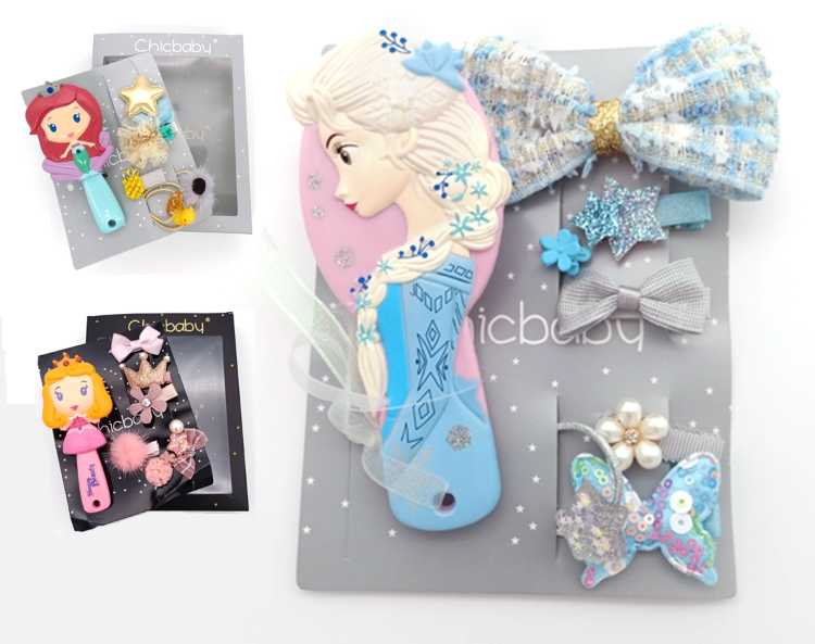 【多款髮飾禮盒】迪士尼女童髮飾禮盒可愛梳子髮飾公主禮盒彌月禮盒週歲禮盒兒童節禮物學生獎品新年聖誕禮物