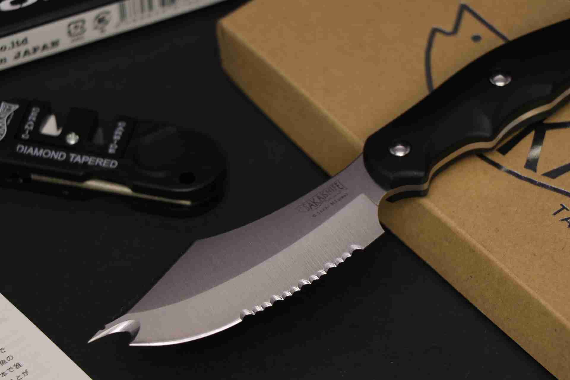 Sakaknife 刀片h 1鋼 手柄玻璃纖維增強尼龍 薩卡刀 特殊魚刀 現貨 日本魚刀八煌刃物 八煌刃物 線上購物 有閑購物