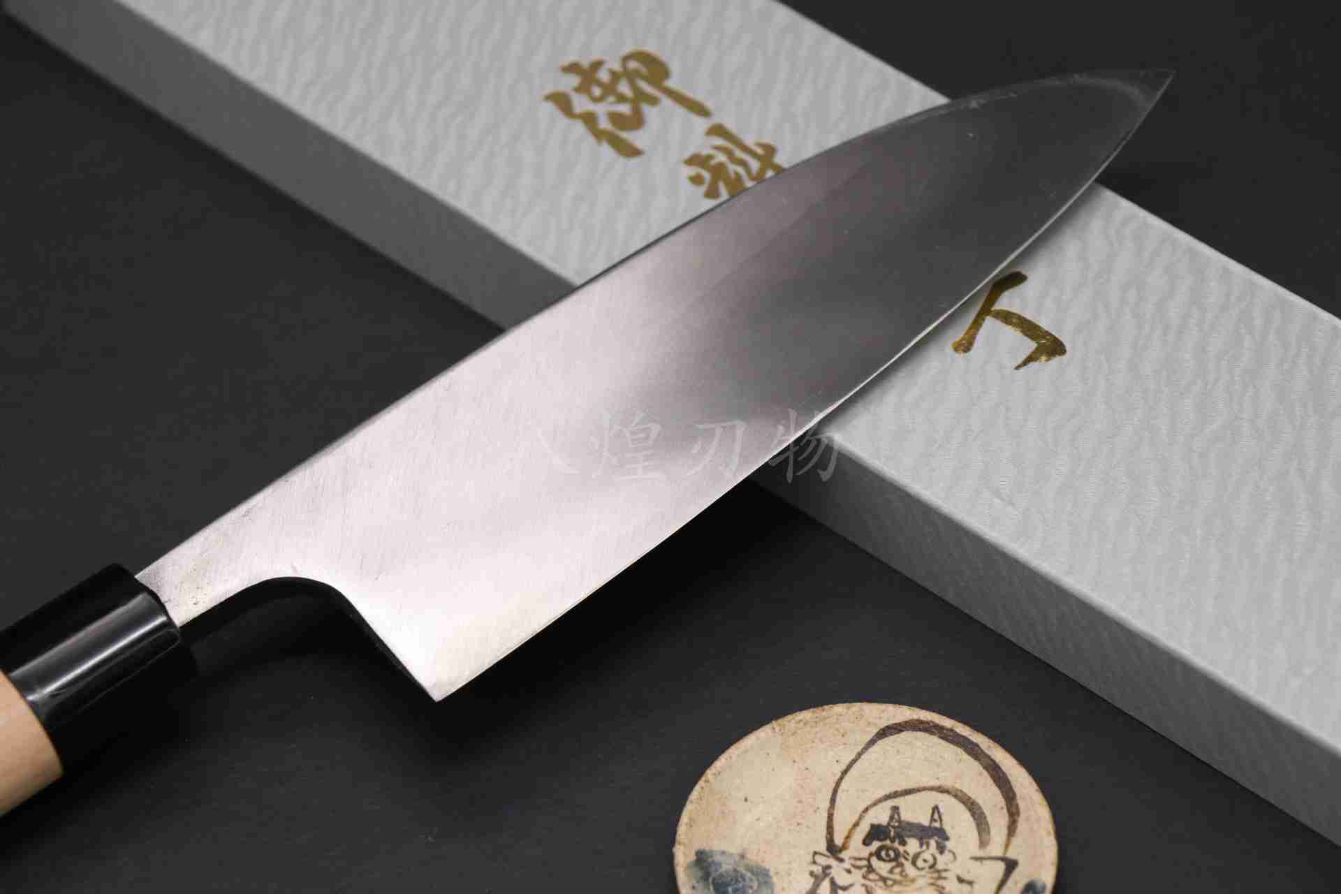 💖現貨💖【🥇焱 左手 櫻柄 銀三鋼 左利出刃 18cm🥇】 日本刃物 雞肉刀 廚房刀具 八煌刃物