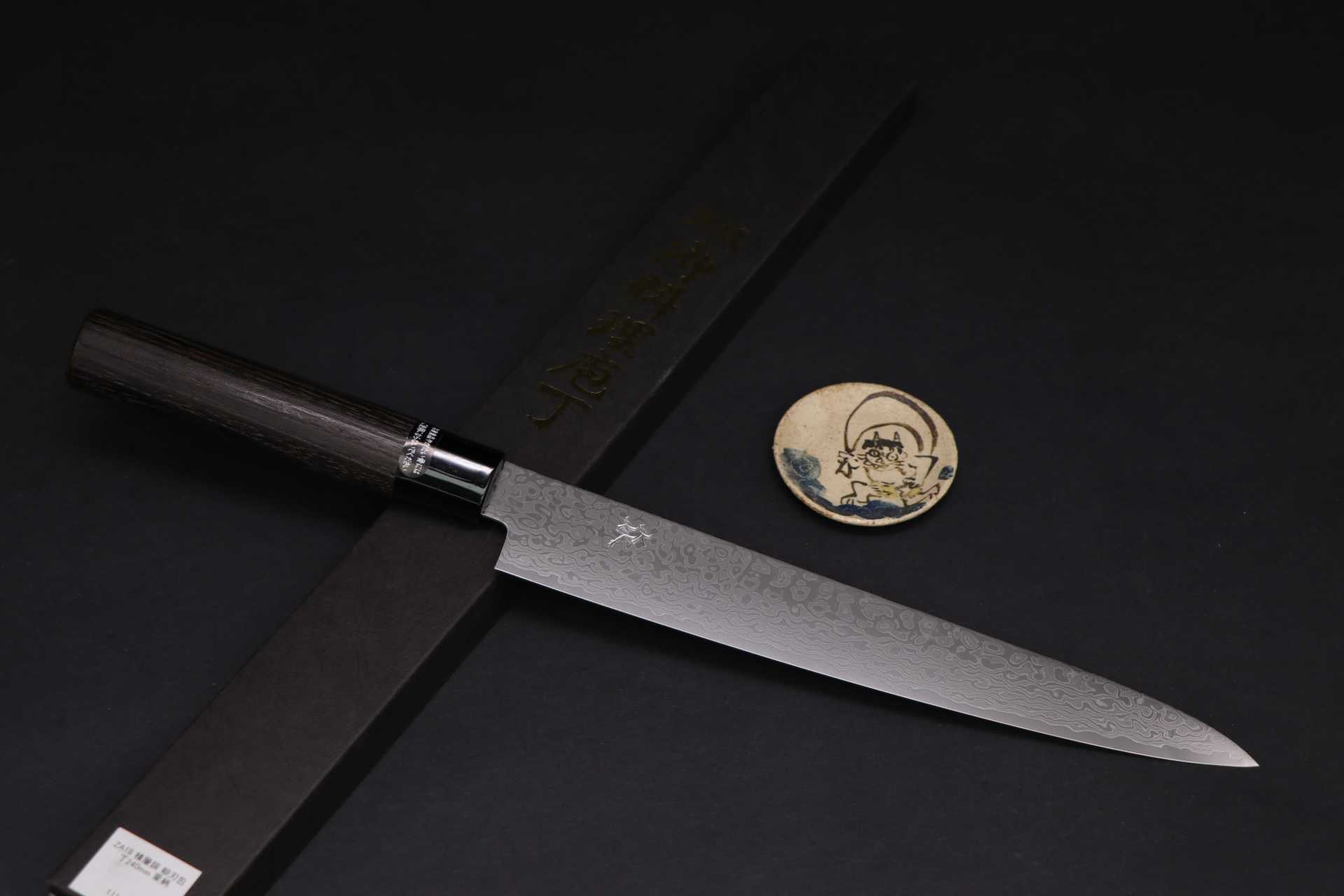 💖現貨💖焱【R2 粉末鋼 積層強化木 西式 筋引 27cm】日本 廚房刀具 生魚片刀 挑筋 八煌刃物