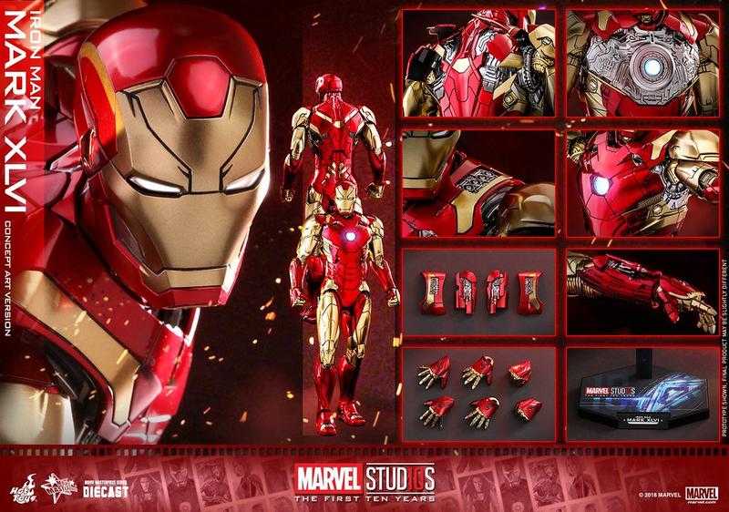 Hot Toys - MMS489D25 - 漫威十週年概念藝術版【 鋼鐵人 馬克46 MK46 】 MMS489