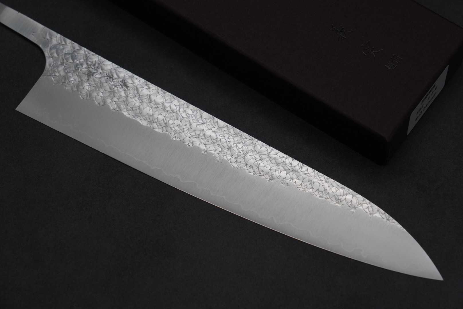 💖加藤義實💖【水波 MINAMO 粉末鋼 和牛刀 24cm】 日本刃物 廚房刀具 八煌刃物