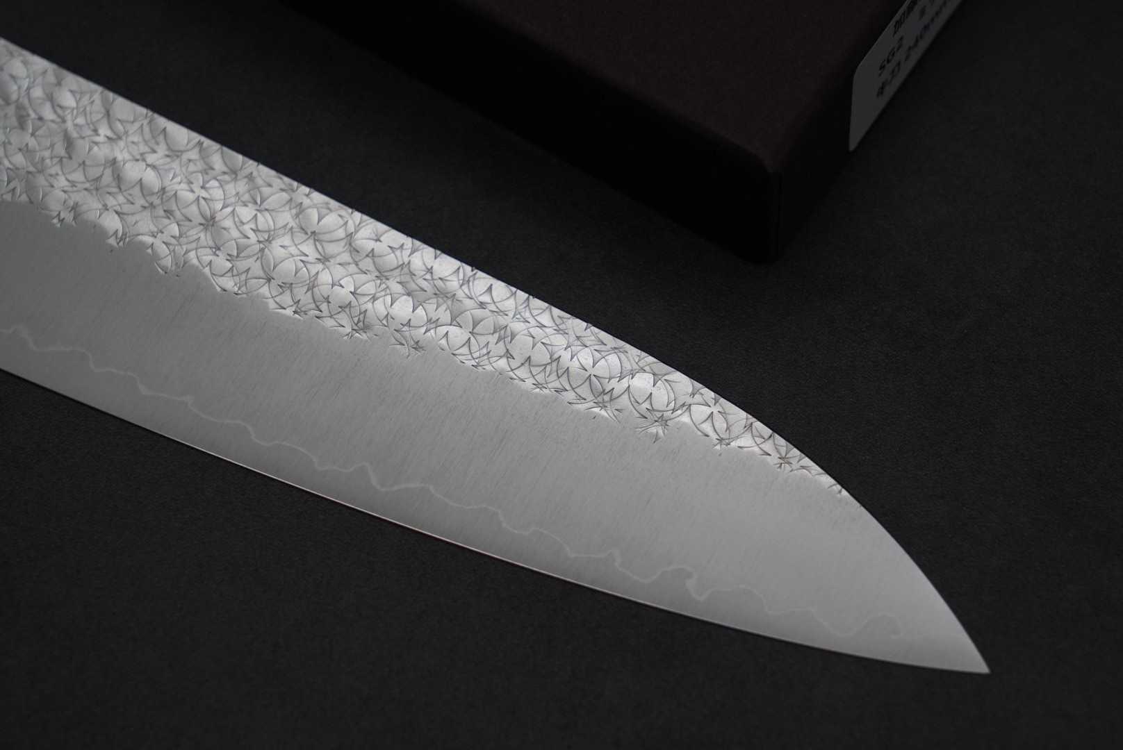 💖加藤義實💖【水波 MINAMO 粉末鋼 和牛刀 24cm】 日本刃物 廚房刀具 八煌刃物