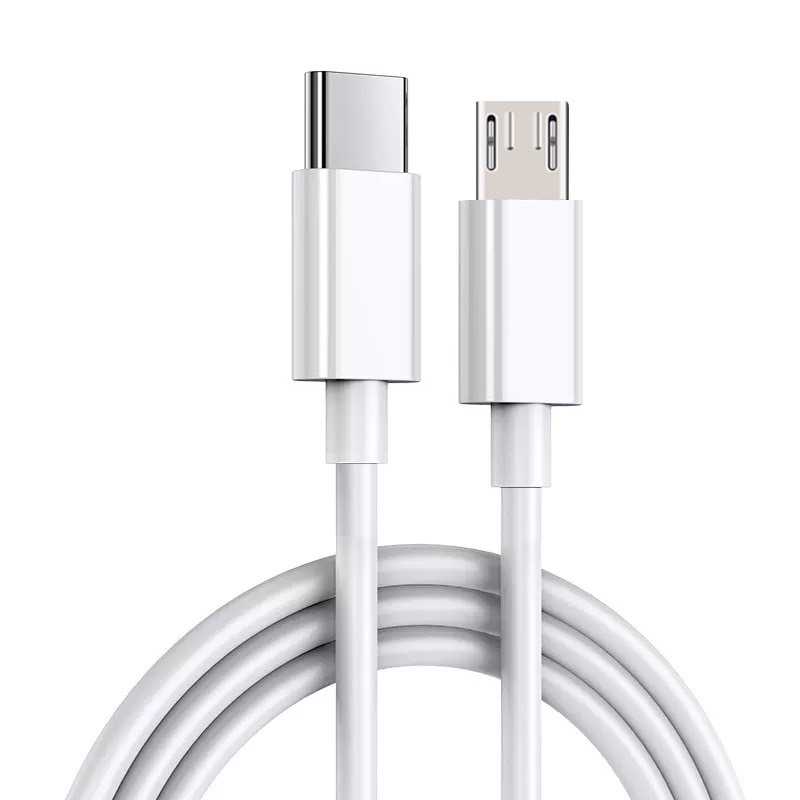 Type-C 轉 Micro USB公 充電線 傳輸線 1米 白色 1m Android 安卓