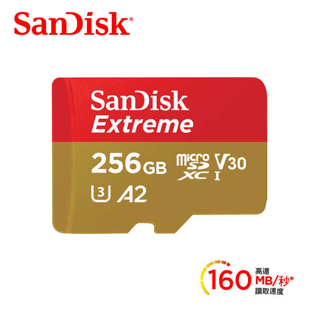 SanDisk Exteme Micro SD 256G 記憶卡