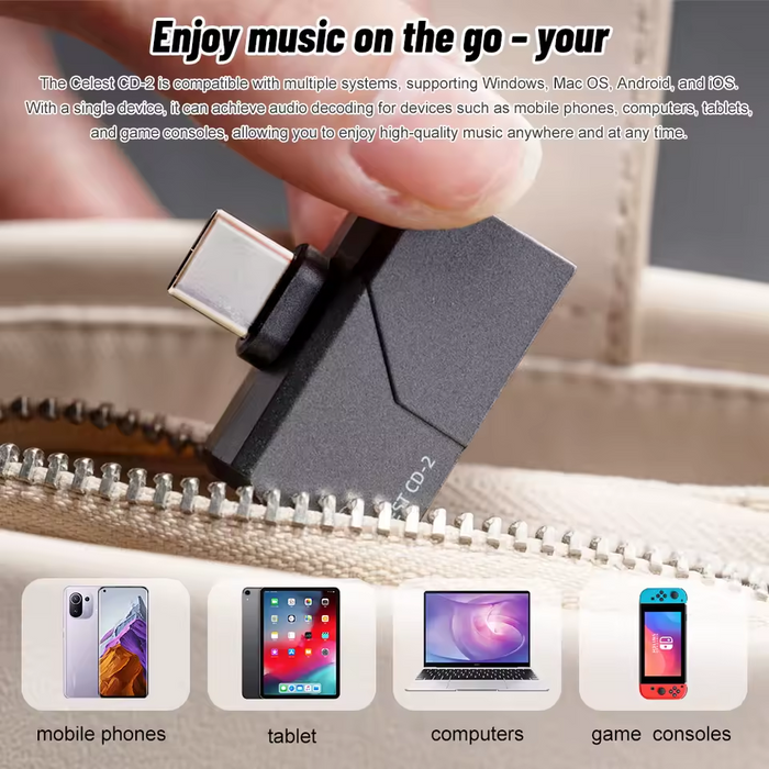 Kinera Celest CD-2 手機耳擴DAC 隨身耳擴 小尾巴 TYPEC 3.5 4.4 台灣公司貨｜劈飛好物