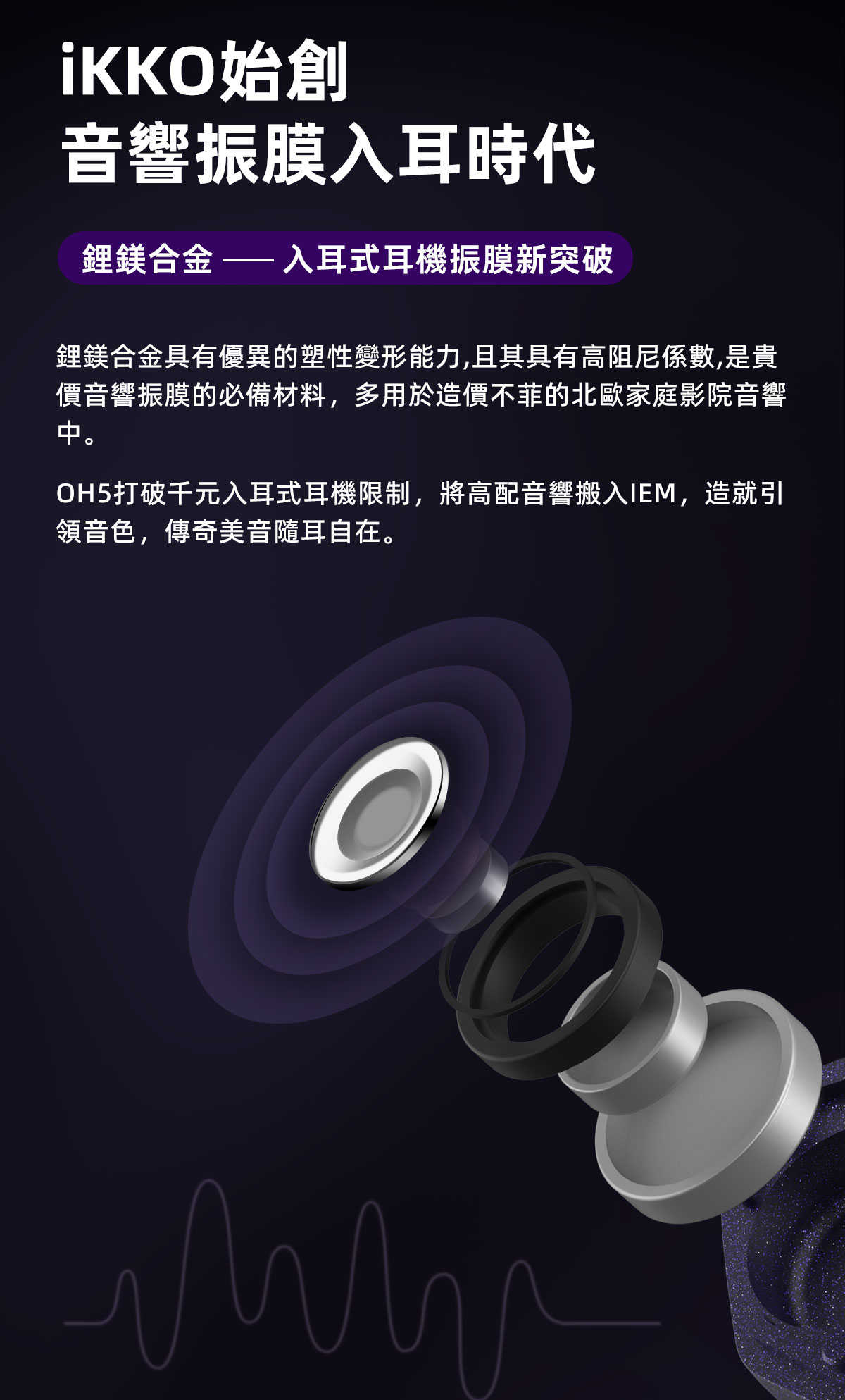 iKKO OH5 Asgard 入耳式耳機 鋰鎂振膜耳機 監聽耳機 台中試聽｜劈飛好物