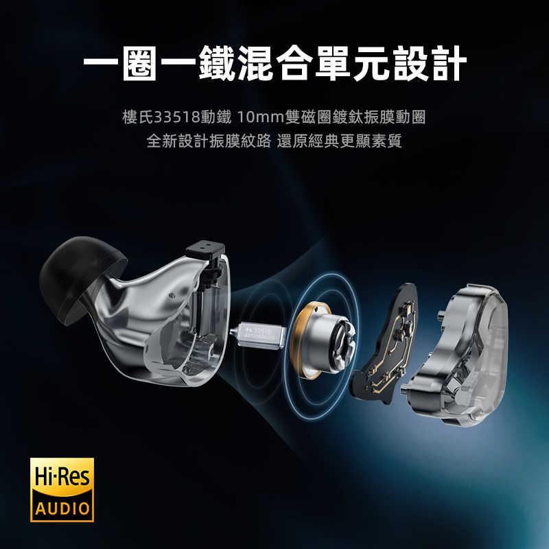 IKKO OH10S 入耳式耳機 光感變色玻璃 台灣公司貨 台中試聽｜劈飛好物