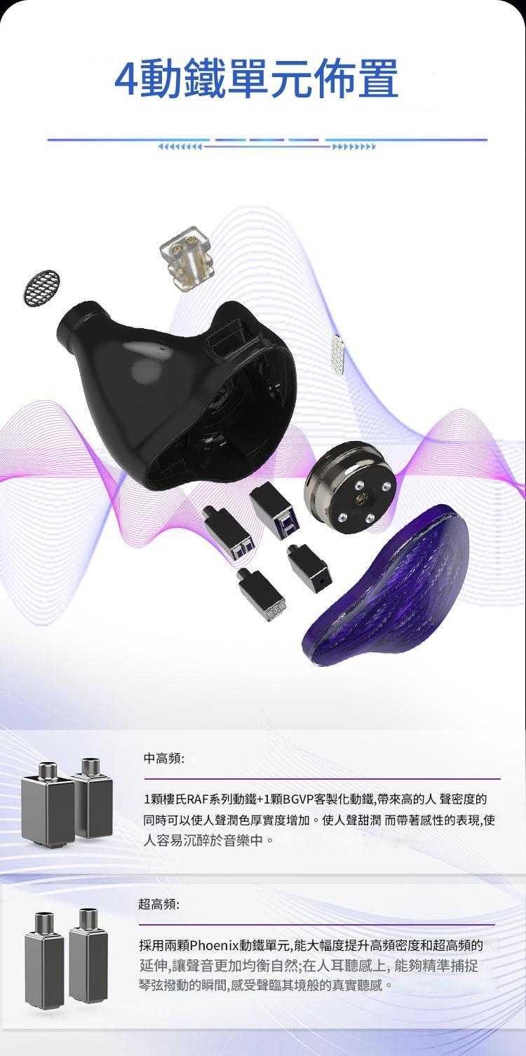 BGVP 龍雀 FEATHER 一圈四鐵五單體 入耳式耳機 圈鐵耳機 台灣公司貨 一年保固｜劈飛好物