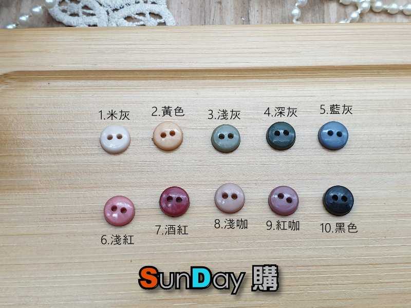 娃衣輔料 6mm復古樹脂塑料釦 雙眼釦